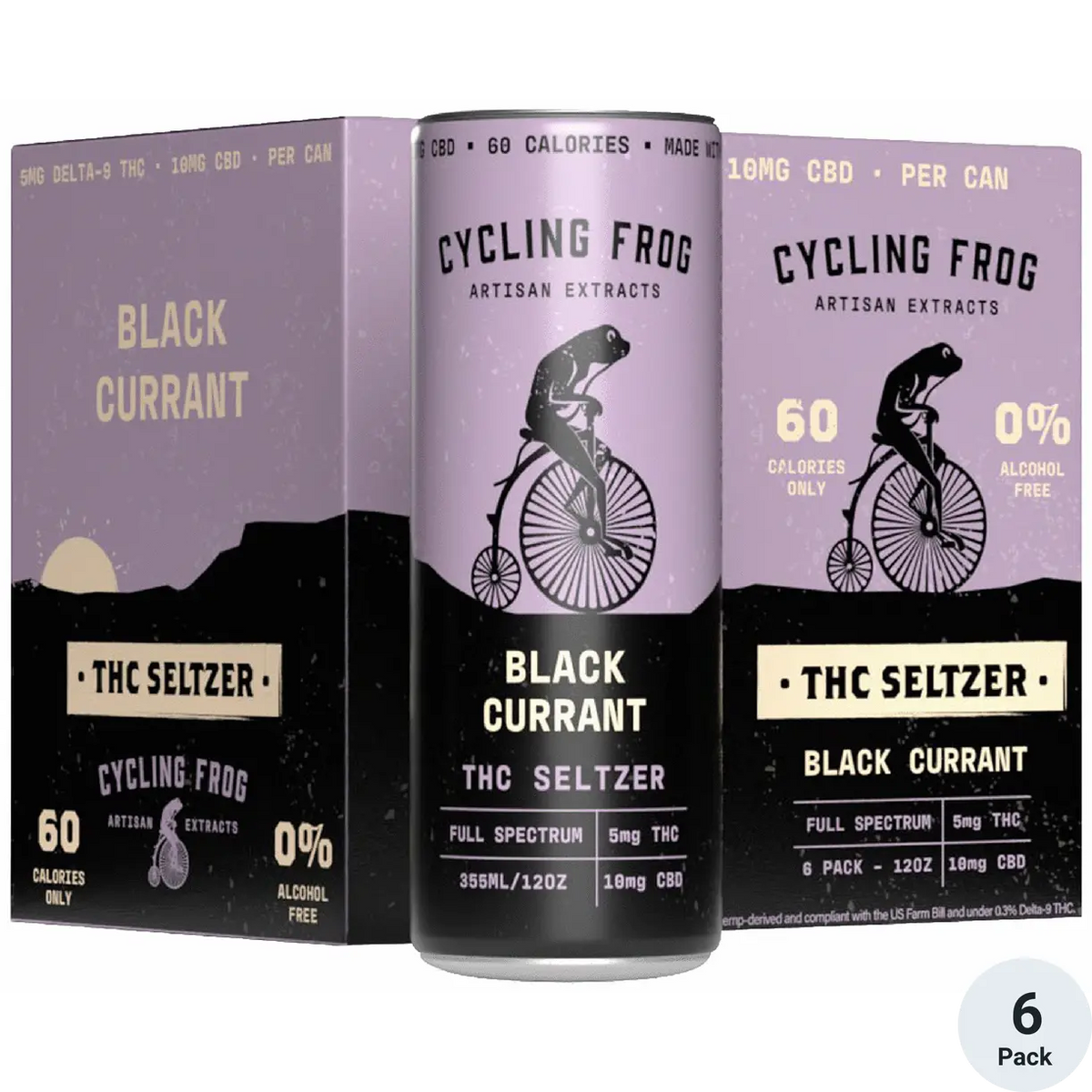 Cycling Frog Black Currant THC 5mg (6 pack)