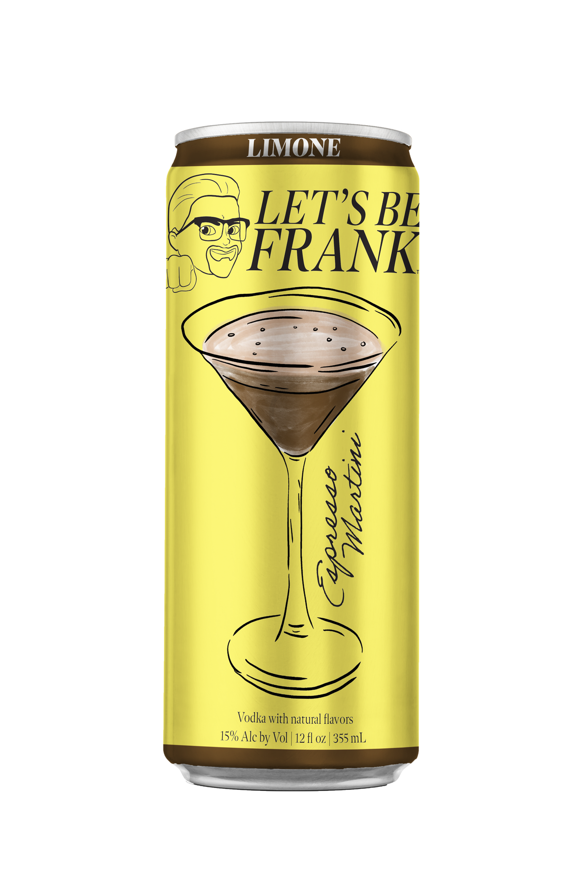 Lets be Frank espresso Limone original can